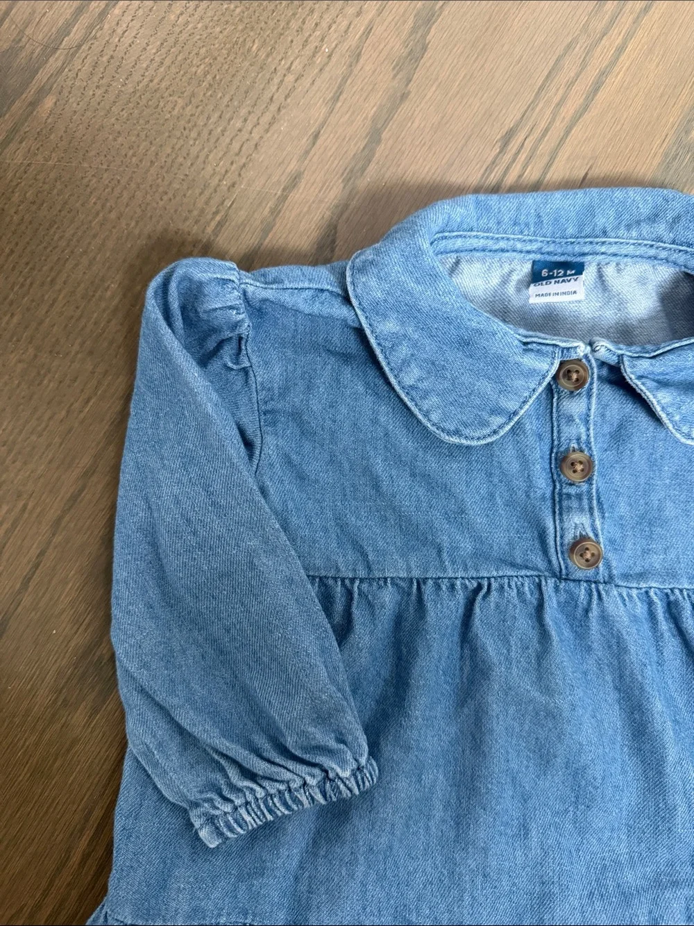Old Navy Baby Girl Denim Tiered Dress – 6-12M